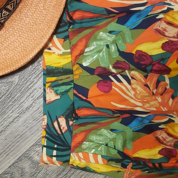 NWT'S ONE PRETTY TIME TROPICAL💐BOHEMIAN MAXI LENGTH PHEASANT SKIRT | SMALL - Picture 4 of 7